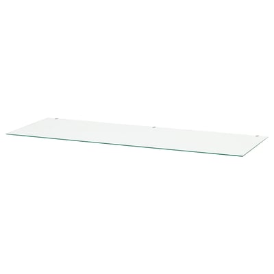 HEMNES Glasplatte, transparent, 108x50 cm