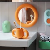 HUMLESJÖN Becher, orange, 31 cl