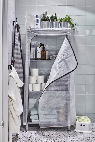 HYLLIS Regal mit Überzug - transparent - IKEA Schweiz