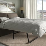 HYLTARP 2er-Bettsofa, Gransel graubraun