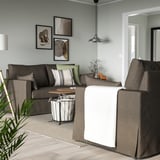 HYLTARP 2er-Sofa, Gransel graubraun