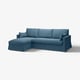 HYLTARP 3er-Sofa mit Récamiere, links, Tallmyra blau