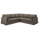 HYLTARP Ecksofa 4-sitzig, Gransel graubraun