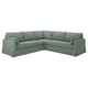 Option: HYLTARP Ecksofa 4-sitzig, Hemmesta graugrün