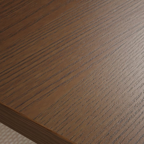 IDÅSEN Schreibtisch sitz/steh, braun/dunkelgrau, 120x70 cm