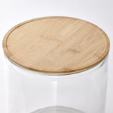 IKEA 365+ Gefäß mit Zapfhahn, Bambus/Klarglas, 4 l