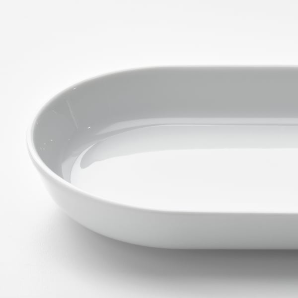 IKEA 365+ Servierplatte, weiß, 20x11 cm