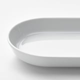 IKEA 365+ Servierplatte, weiß, 20x11 cm