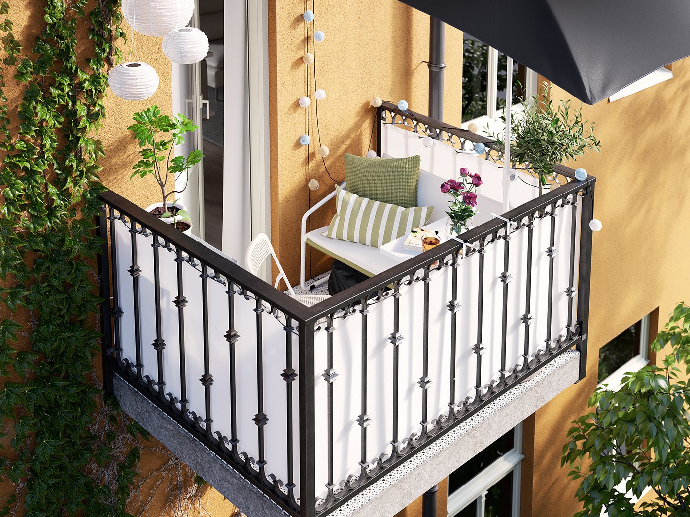 INGMARSÖ 2er-Sofa, drinnen/draußen, weiß grün/beige ...
