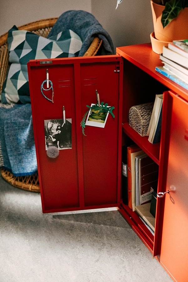 IVAR Schrank mit Türen - rot - IKEA Schweiz
