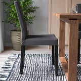 KÄTTIL Stuhl, schwarz/Knisa dunkelgrau