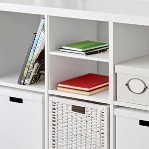 KALLAX Einsatz with one white shelf
