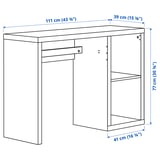 KALLAX / ELDBERGET Schreibtisch und Stuhl, weiß/dunkelgrau schwarz