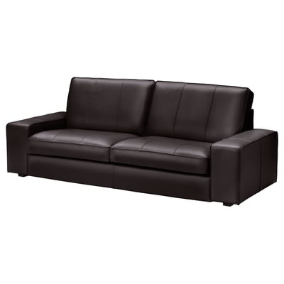 KIVIK 3er-Sofa, Grann/Bomstad dunkelbraun