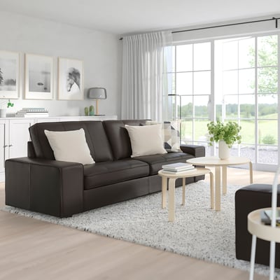 KIVIK 3er-Sofa, Grann/Bomstad dunkelbraun