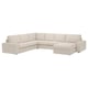 KIVIK 5er-Ecksofa mit Récamiere, Gunnared beige