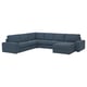 KIVIK 5er-Ecksofa mit Récamiere, Gunnared blau