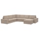 KIVIK 5er-Ecksofa mit Récamiere, Tallmyra beige