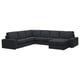 KIVIK 5er-Ecksofa mit Récamiere, Tresund anthrazit