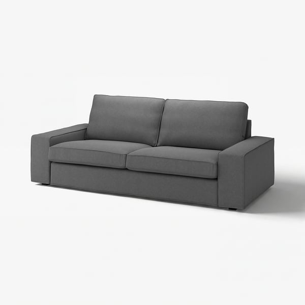 KIVIK Bezug 3er-Sofa, Tallmyra mittelgrau