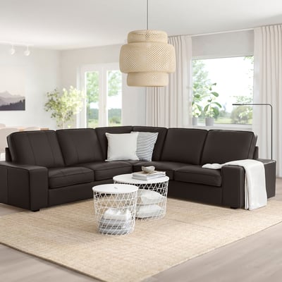 KIVIK Ecksofa 4-sitzig, Grann/Bomstad dunkelbraun