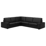 KIVIK Ecksofa 5-sitzig, Grann/Bomstad schwarz