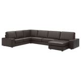 KIVIK Ecksofa 6-sitzig, mit Récamiere/Grann/Bomstad dunkelbraun