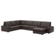 Option: KIVIK Ecksofa 6-sitzig, mit Récamiere/Grann/Bomstad dunkelbraun