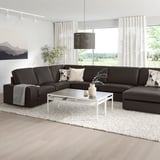 KIVIK Ecksofa 6-sitzig, mit Récamiere/Grann/Bomstad dunkelbraun
