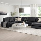 KIVIK Ecksofa 6-sitzig, mit Récamiere/Grann/Bomstad schwarz