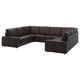 Option: KIVIK Sofa, U-Form/6-sitzig, Grann/Bomstad dunkelbraun