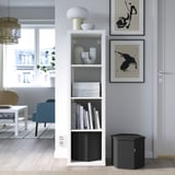 KJUGE Hocker mit Aufbewahrung, Knisa dunkelgrau