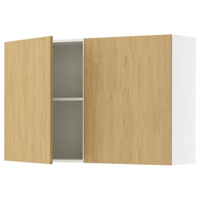 KNOXHULT Wandschrank mit Türen, Eichenachbildung, 120x75 cm