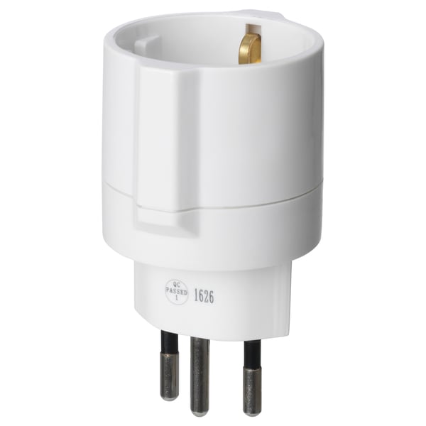 KOPPLA Adapter, geerdet/weiß