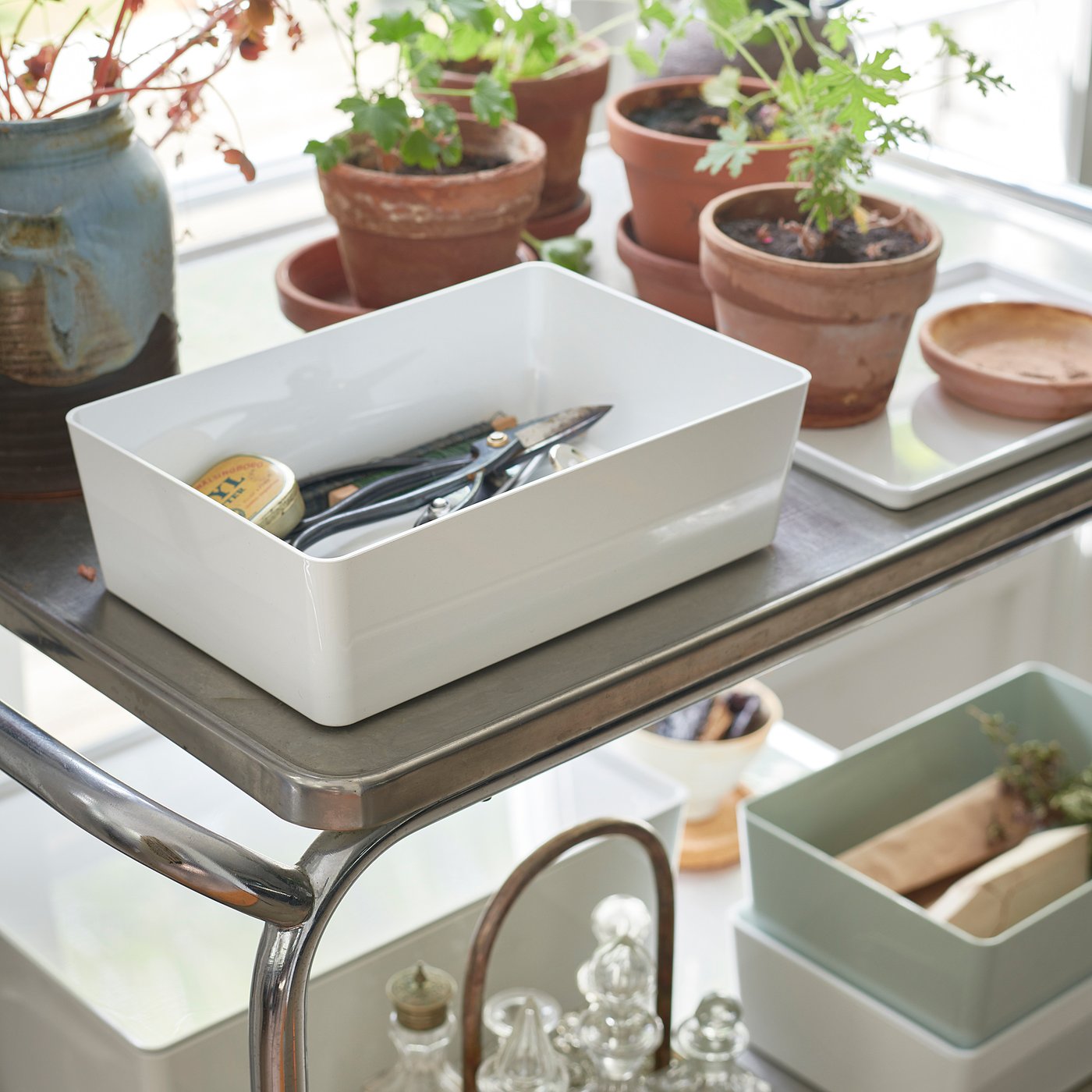 KUGGIS Box mit Deckel, weiss, 18x26x8 cm - IKEA Schweiz