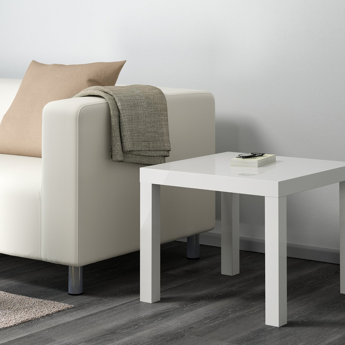 Lack Beistelltisch Hochglanz Weiss 55x55 Cm Ikea Schweiz