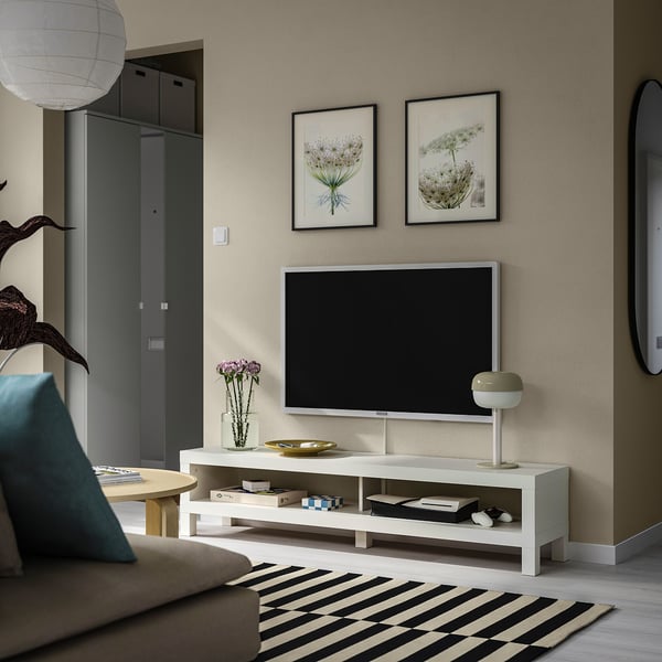 LACK TV-Bank, weiß, 160x35x36 cm