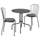 LÄCKÖ Tisch+2 Stühle/außen, grau/Frösön/Duvholmen dunkelgrau