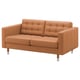 LANDSKRONA 2er-Sofa, Grann/Bomstad goldbraun/Metall