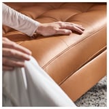 LANDSKRONA 2er-Sofa, Grann/Bomstad goldbraun/Metall