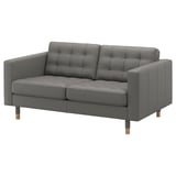 LANDSKRONA 2er-Sofa, Grann/Bomstad graugrün/Holz