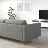 LANDSKRONA 2er-Sofa, Grann/Bomstad graugrün/Holz