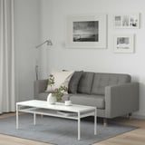 LANDSKRONA 2er-Sofa, Grann/Bomstad graugrün/Holz
