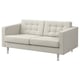 LANDSKRONA 2er-Sofa, Gunnared beige/Metall