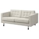 Option: LANDSKRONA 2er-Sofa, Gunnared beige/schwarz/Holz