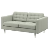 LANDSKRONA 2er-Sofa, Gunnared hellgrün/Metall
