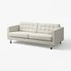 LANDSKRONA 3er-Sofa, Gunnared beige/schwarz/Holz