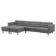 Option: LANDSKRONA 5er-Sofa mit Récamieren, Grann/Bomstad graugrün/Holz/schwarz