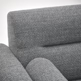 LÅNGARYD 2er-Sofa, Lejde/grau/schwarz Metall