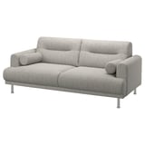 LÅNGARYD 2er-Sofa, Lejde hellgrau/Metall